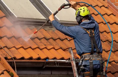 Démoussage et hydrofuge de toiture à Ry